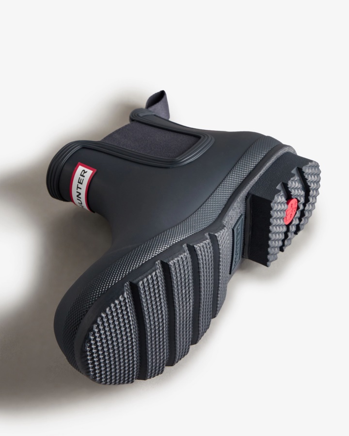 Oryginalne Męskie Buty Chelsea Hunter Granatowe