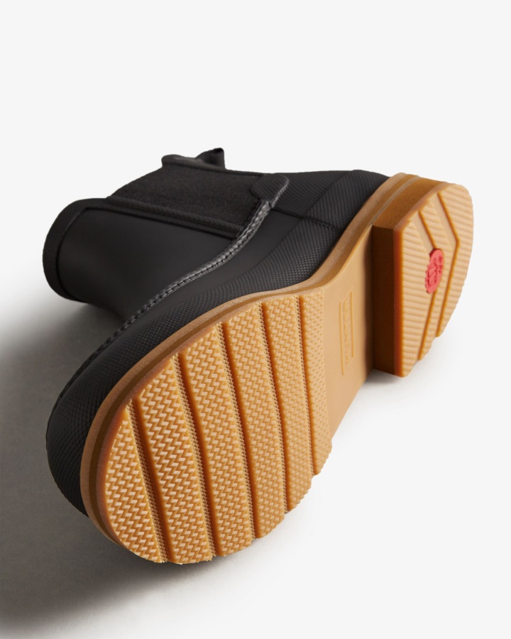 Hunter Męskie Buty Moc Toe Chelsea Czarne