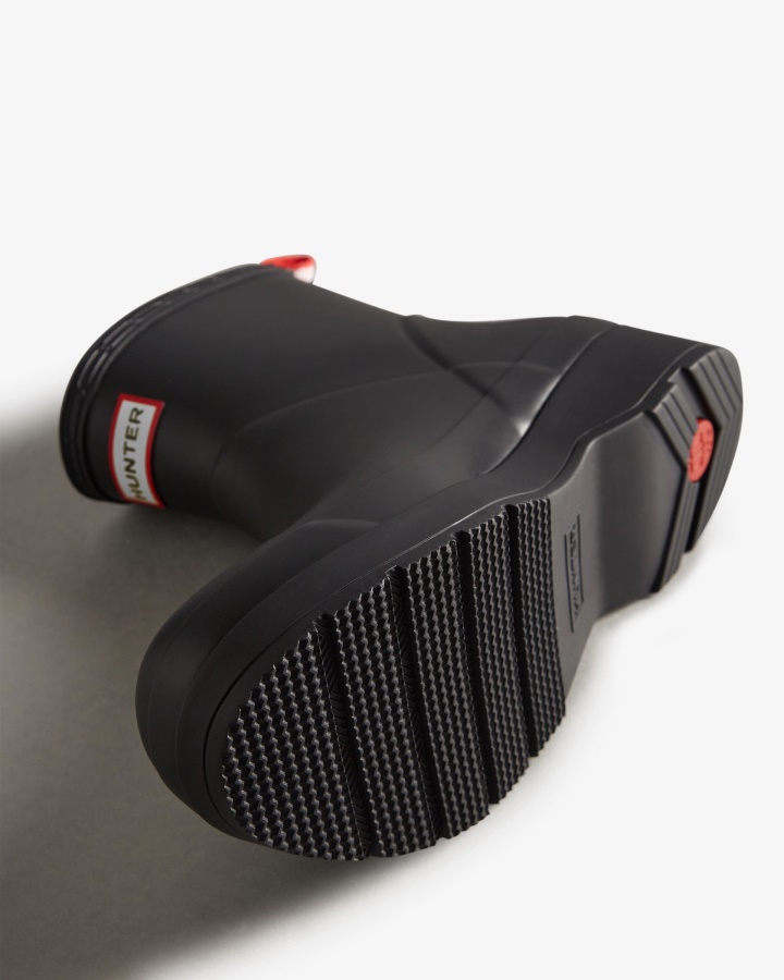 Hunter Męskie Buty Do Gry Krótkie Kalosze Czarne