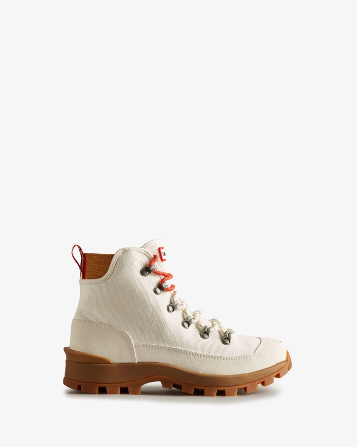 Hunter Damskie Płócienne Pustynne Buty Komandosowe Naturalne