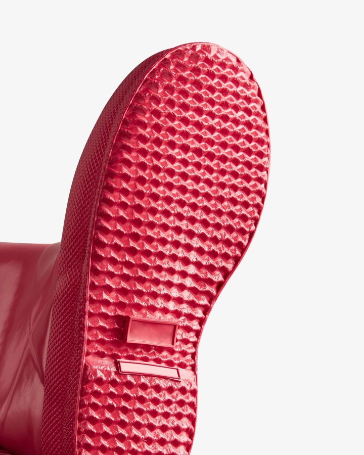 Hunter Original Kids First (18 Miesięcy-8 Lat) Błyszczące Kalosze Jasnoróżowe