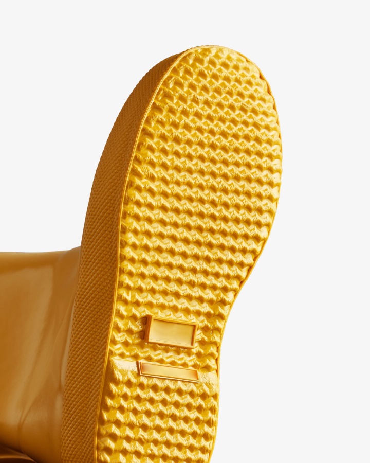 Hunter Original Kids First (18 Miesięcy-8 Lat) Błyszczące Kalosze żółte