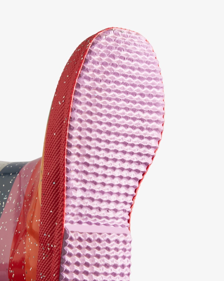 Hunter Kids First (18 Miesięcy-8 Lat) Brokatowe Tęczowe Kalosze Wielokolorowe