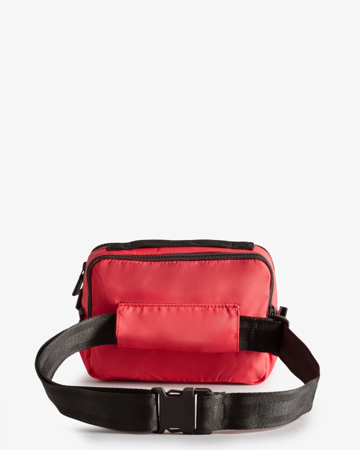 Hunter Nylonowa Trójdrożna Torebka Na Ramię Jarzębina Różowa