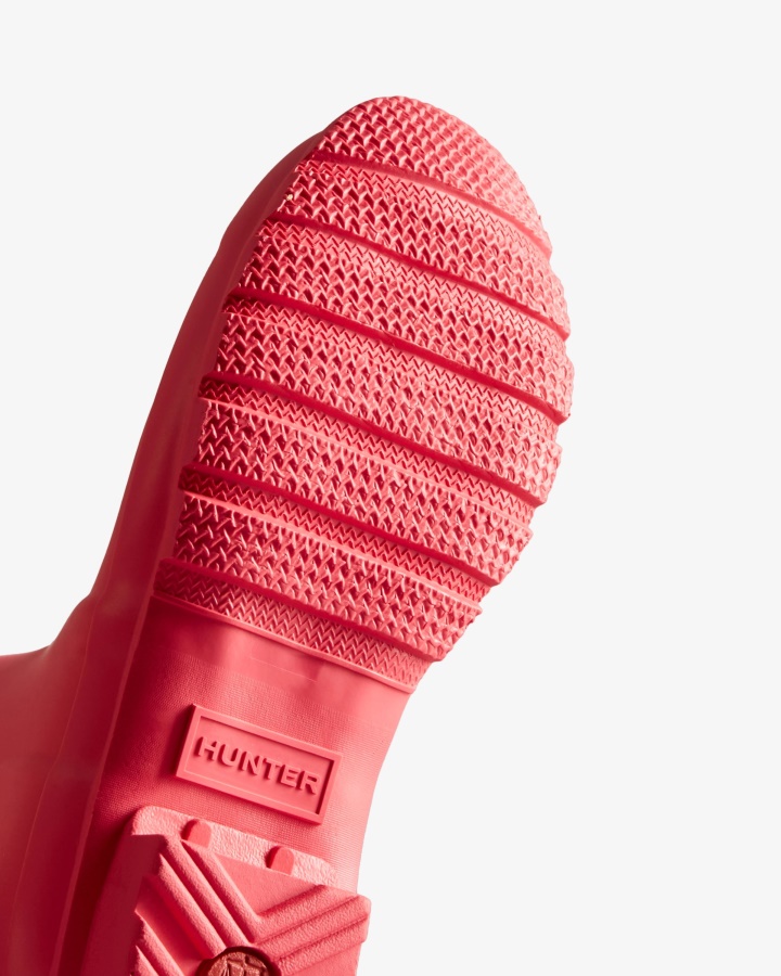 Oryginalne Wysokie Kalosze Damskie Hunter Jarzębina Różowe