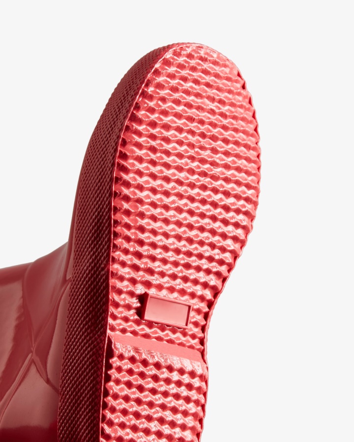 Hunter Original Kids First (18 Miesięcy-8 Lat) Błyszczące Kalosze Jarzębina Różowe