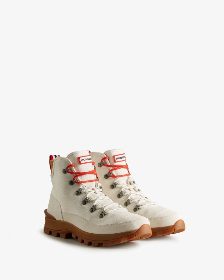 Hunter Męskie Płótno Pustynne Buty Komandosowe Naturalne