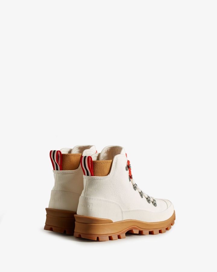 Hunter Męskie Płótno Pustynne Buty Komandosowe Naturalne