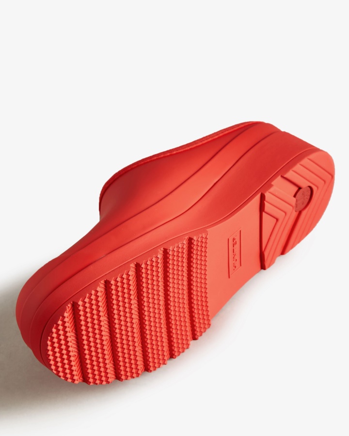 Hunter Damskie Chodaki Logo Czerwone