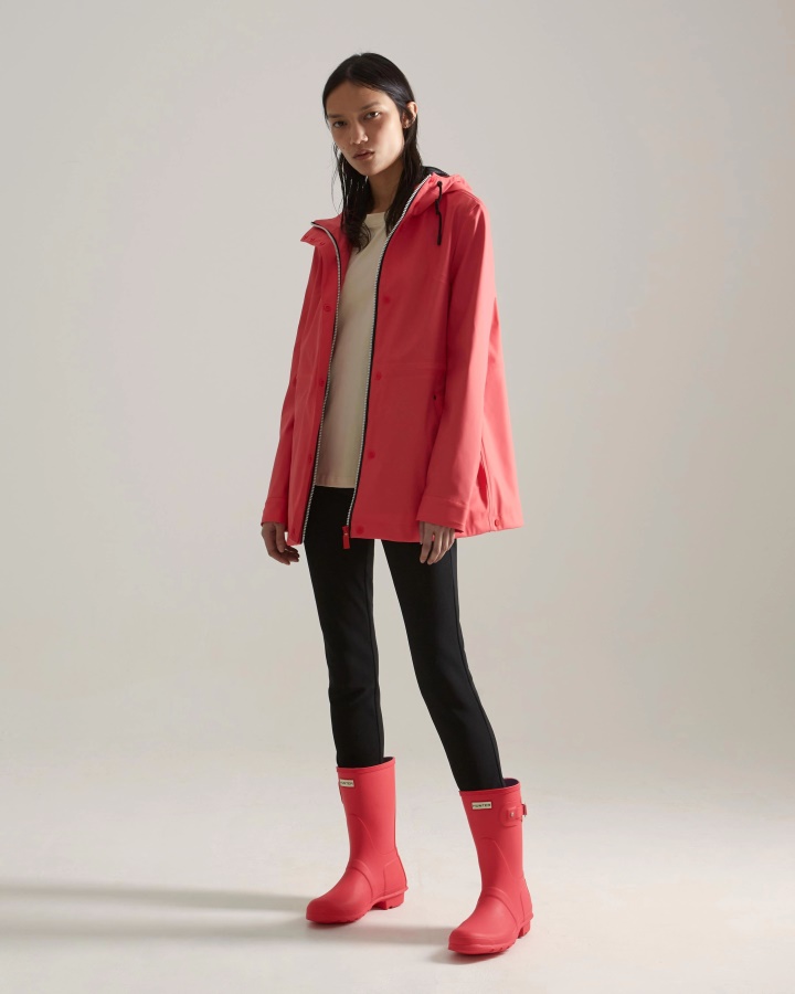 Lekka Wodoodporna Kurtka Damska Hunter Jarzębina Różowa