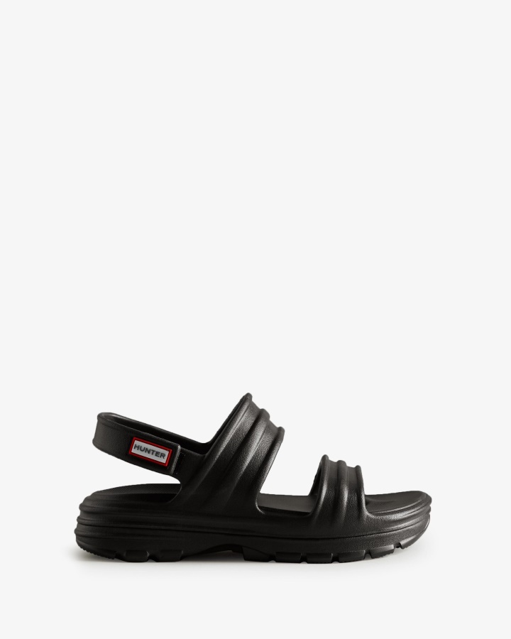 Hunter Sandały Damskie W Kolorze Czarnym