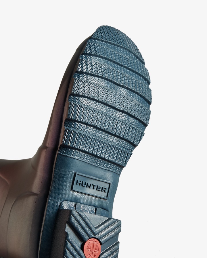 Hunter Damskie Wysokie Kalosze Przeciwdeszczowe Stornoway Blue