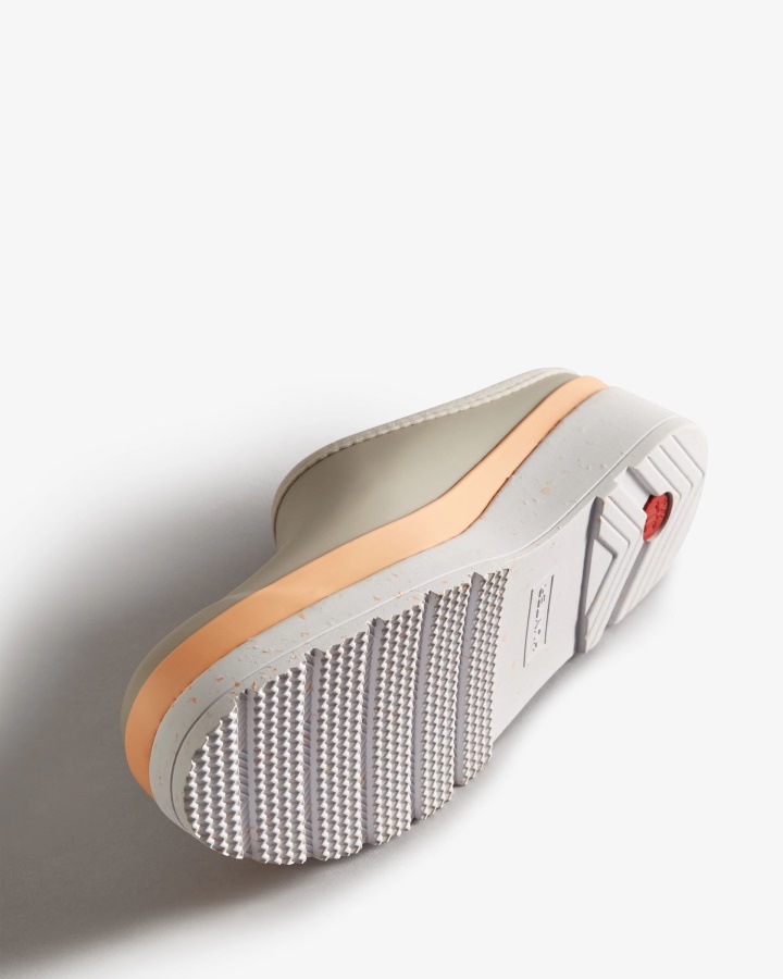 Hunter Damskie Chodaki Na Podeszwie Plamki Steall Szaro-szczytowe Brzoskwiniowe