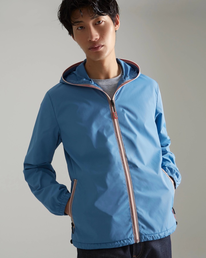 Lekka Kurtka Męska Hunter Z Recyklingu, Stornoway Blue