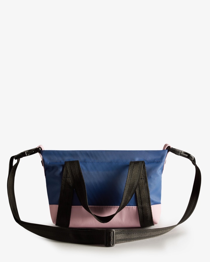 Hunter Repurposed Nylonowa Mini Torebka Z Klipsem Hayes Bordowy Multi