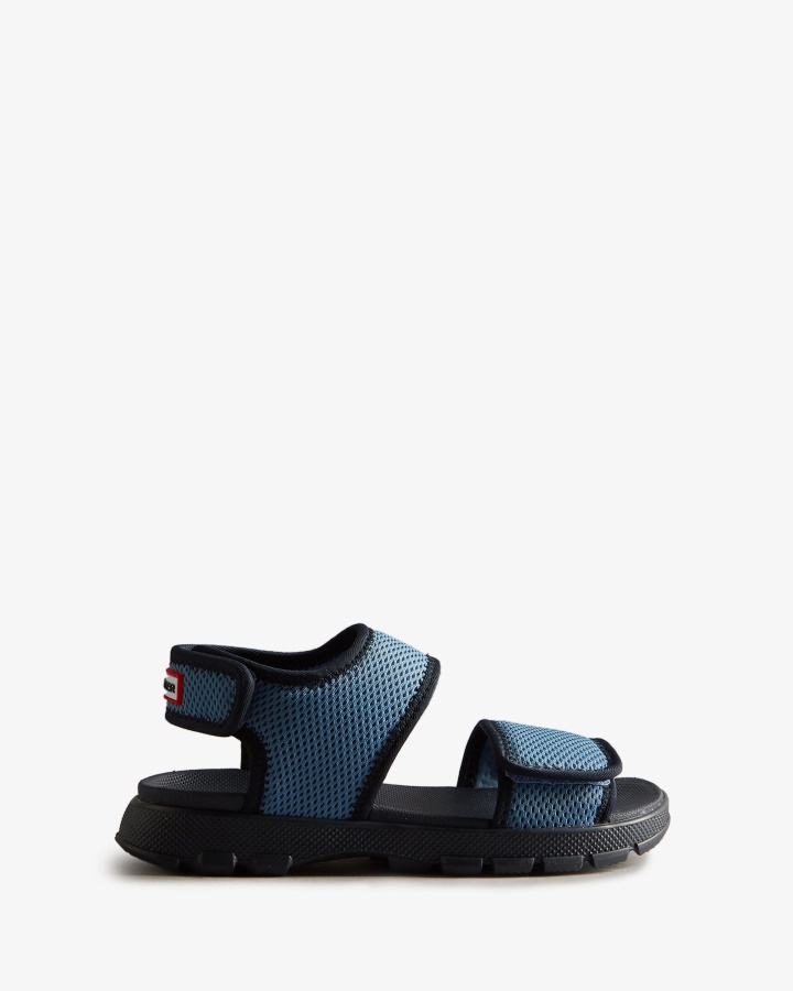 Hunter Duże Dzieci (5-9 Lat) Siateczkowe Sandały Trekkingowe Stornoway Niebiesko-granatowe