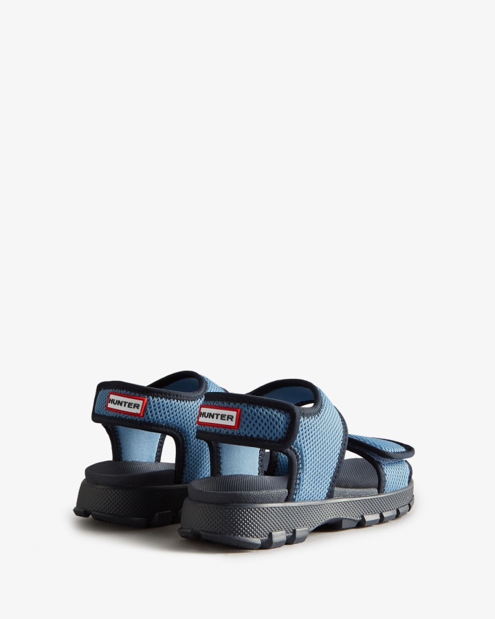 Hunter Duże Dzieci (5-9 Lat) Siateczkowe Sandały Trekkingowe Stornoway Niebiesko-granatowe