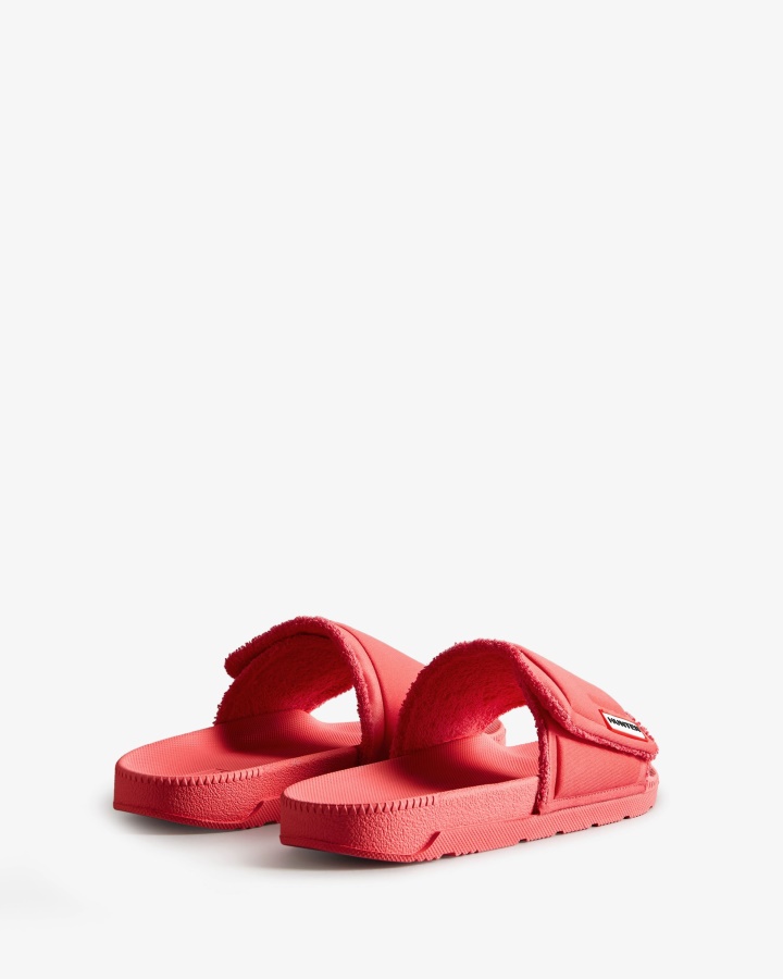 Regulowane Klapki Damskie Hunter Jarzębina Różowe