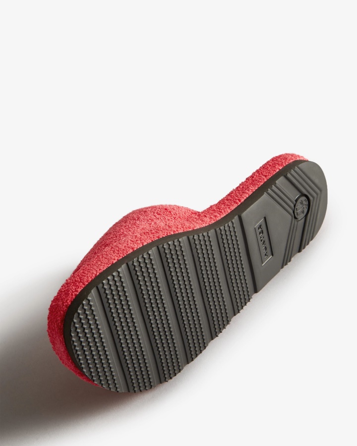 Hunter Damski Ręcznik Frotte Platforma Plażowa Regulowana Zjeżdżalnia Jarzębina Różowa