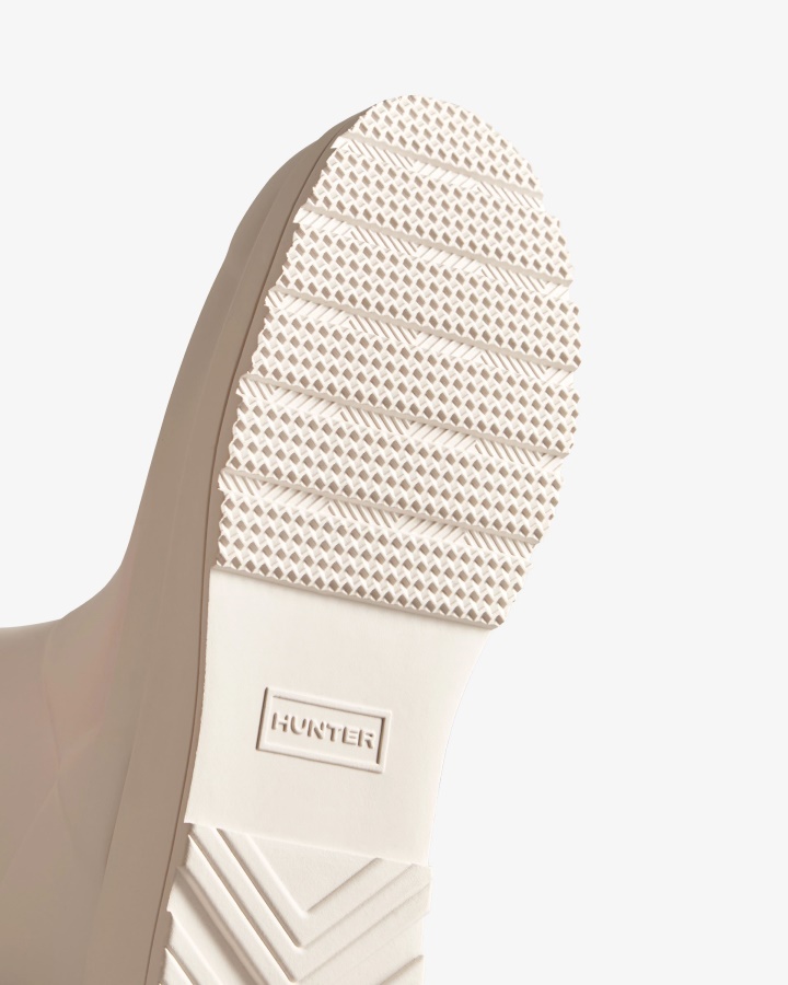 Hunter's Play Wysokie Kalosze W Kolorze Jasnoszarym