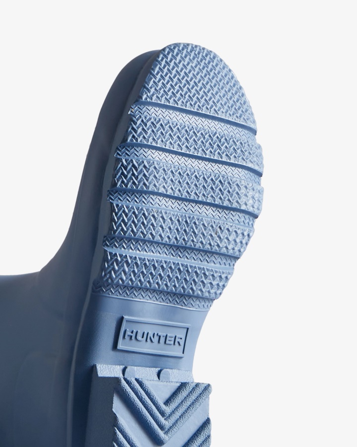 Hunter Oryginalne Duże Dzieci (5-11 Lat) Kalosze Stornoway Niebieskie