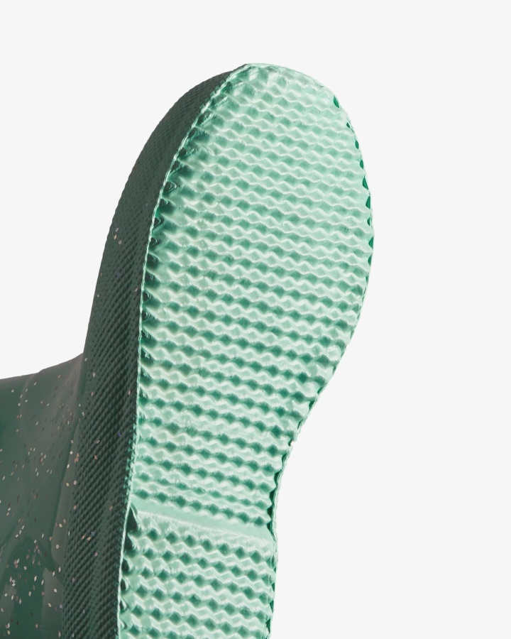 Hunter Kids First (18 Miesięcy-8 Lat) Gigantyczne Brokatowe Kalosze Dzika Mięta