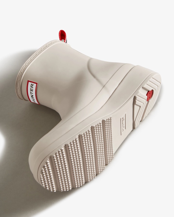 Krótkie Kalosze Damskie Hunter Lane Bladoszare