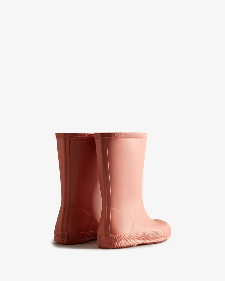 Hunter Original Kids First (18 Miesięcy-8 Lat) Kalosze Szorstki Róż