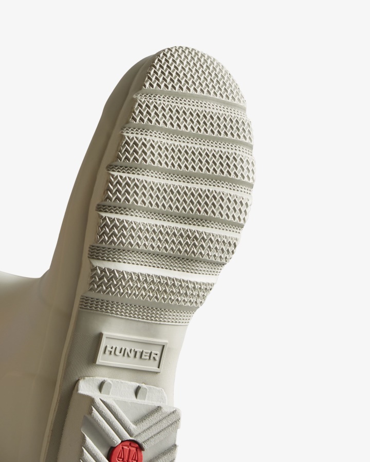 Damskie Regulowane Kalosze Hunter Z Krótkim Tyłem Szaro-miejska Szarość