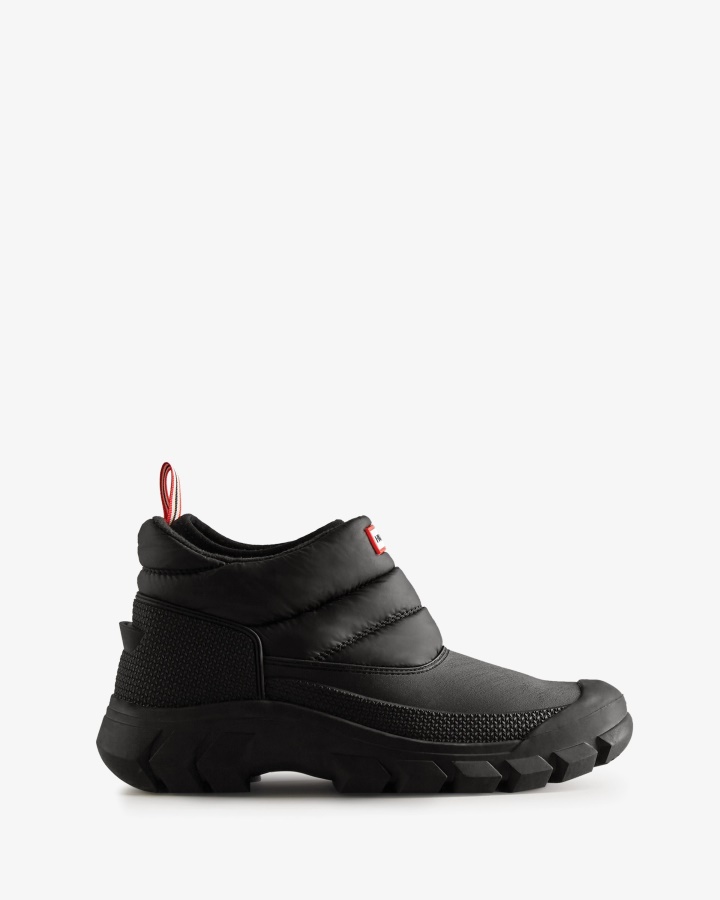 Nieustraszone Ocieplane Męskie Buty śnieżne Hunter W Kolorze Czarnym