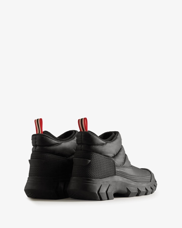 Nieustraszone Ocieplane Męskie Buty śnieżne Hunter W Kolorze Czarnym