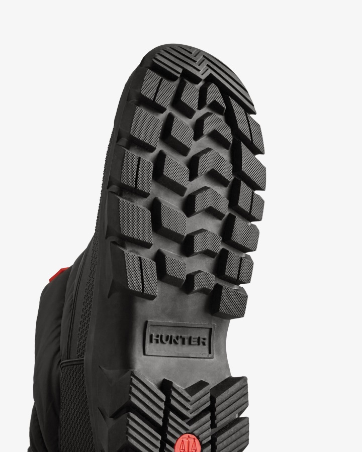 Nieustraszone Ocieplane Męskie Buty śnieżne Hunter W Kolorze Czarnym