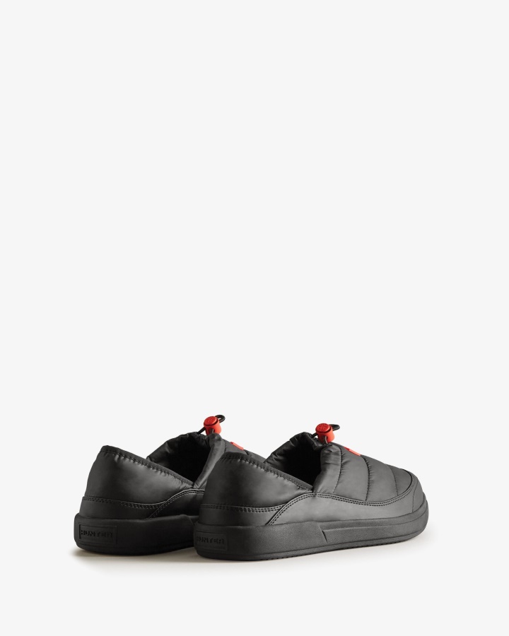 Hunter Damskie Ocieplane Klapki We/wy Czarne